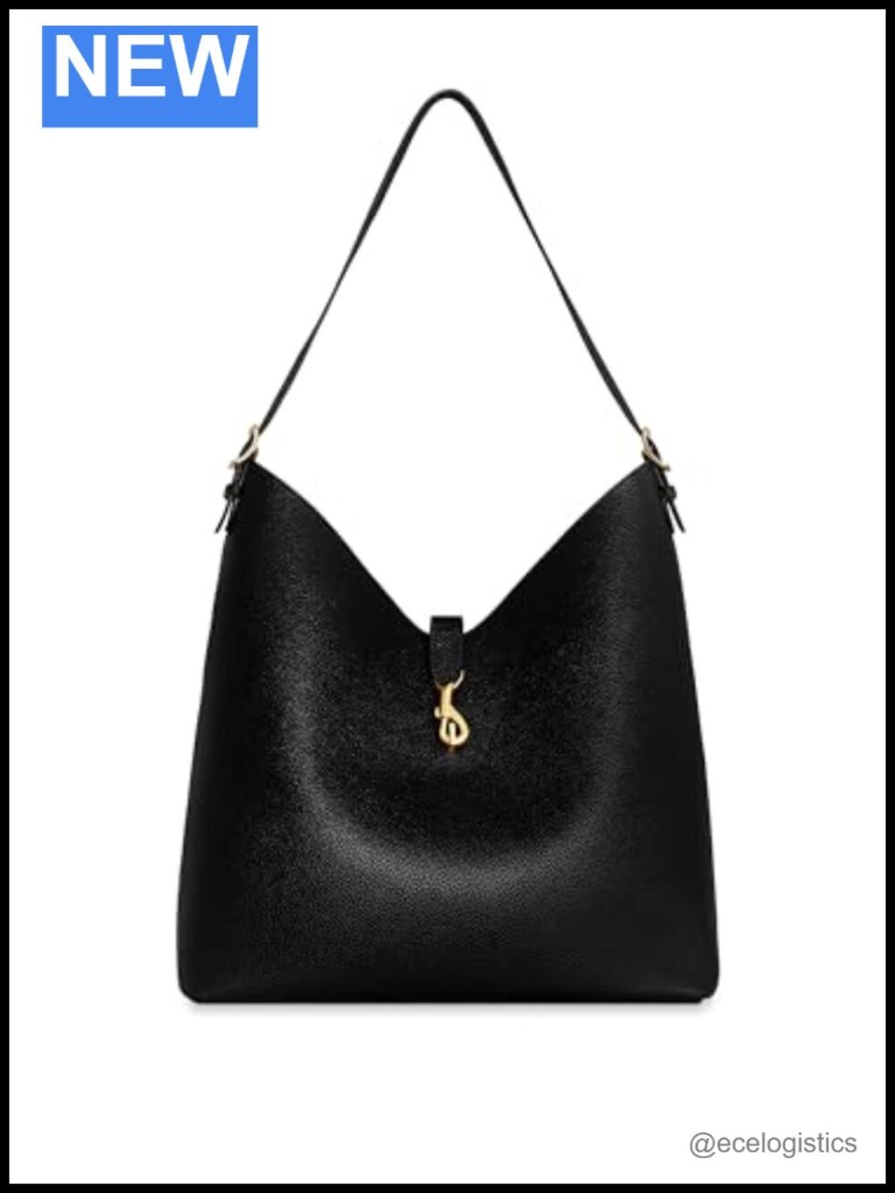 Genuine Leather Hobo Bag Shoulder Strap Women's Handbag